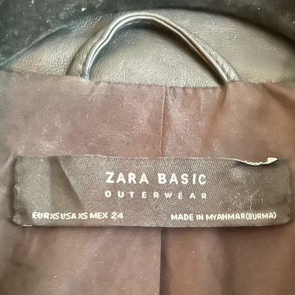 Zara Faux Leather Jacket - Picture 7 of 7